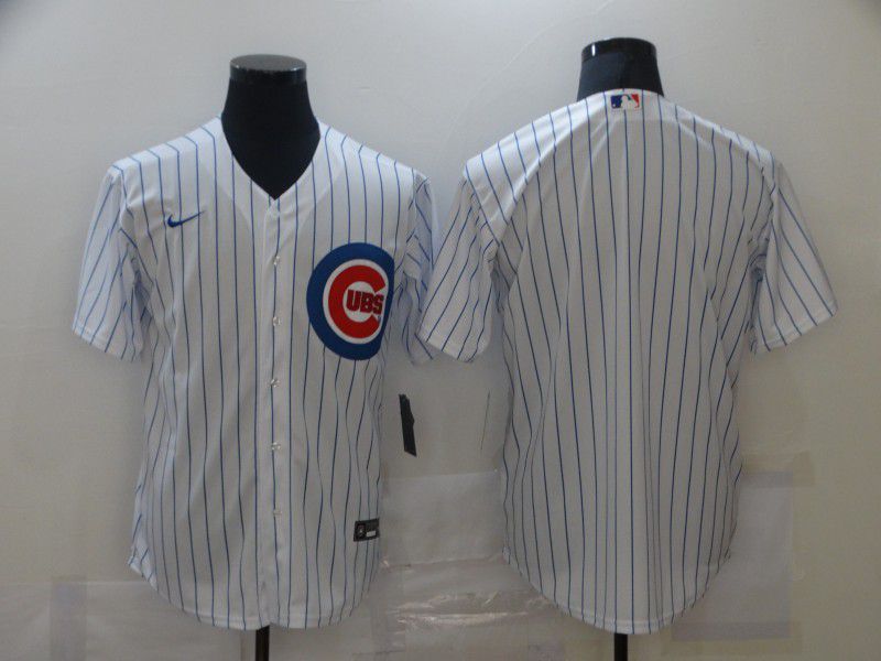 Men Chicago Cubs Blank White Game Nike MLB Jerseys->los angeles dodgers->MLB Jersey